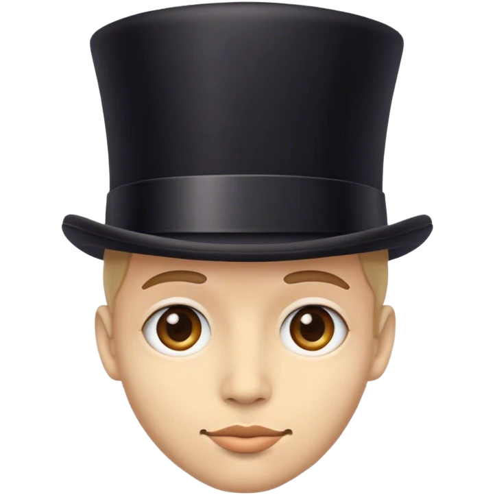 Face with a tophat emoji