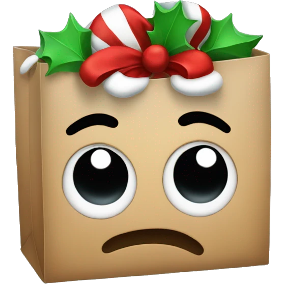 Xmas bag emoji
