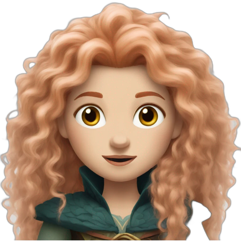 ghotic Merida from Brave emoji