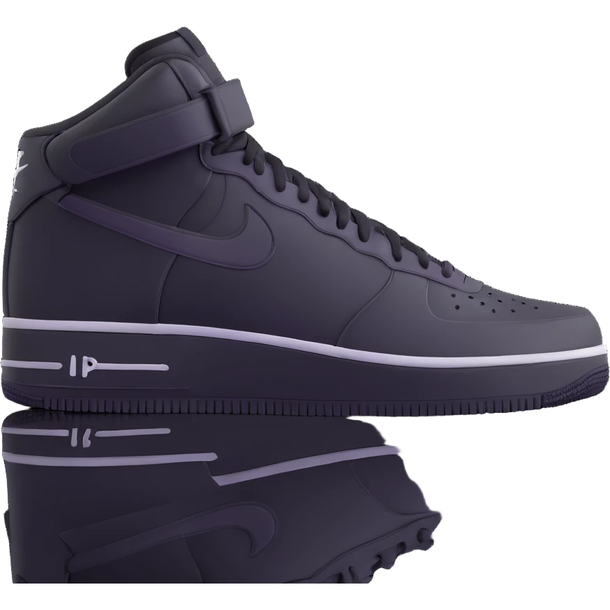 all black Nike Air Force 1 shoes emoji
