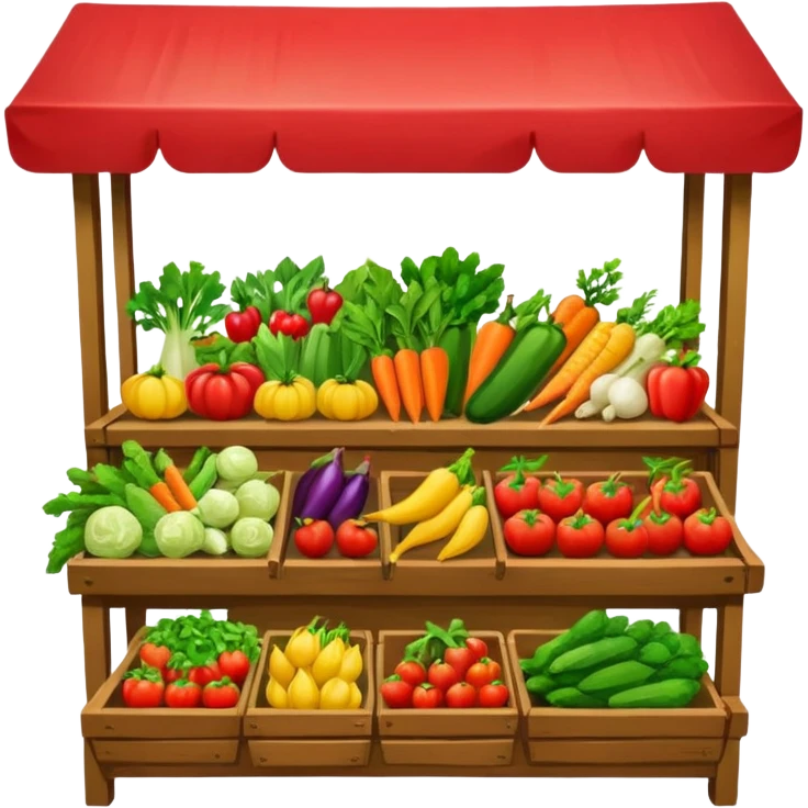 street market vegetable stall emoji emoji