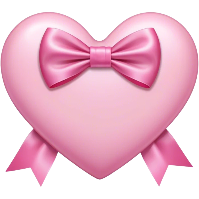 pink heart wit pink bow emoji