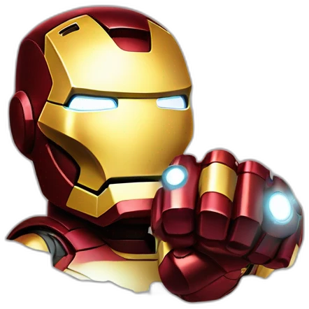 Iron man pocking emoji
