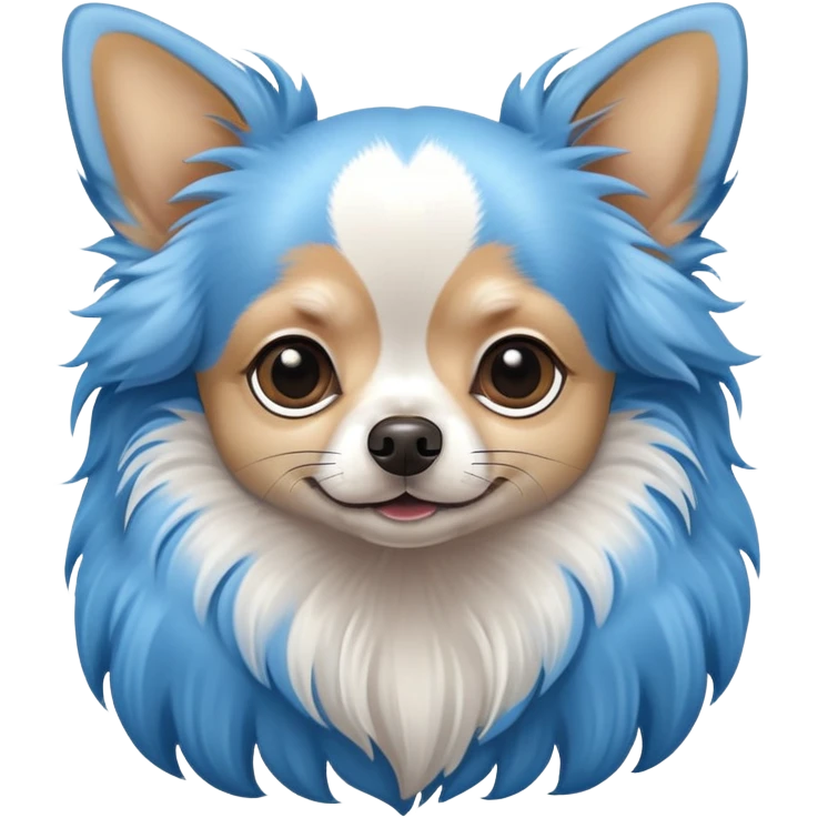 Chihuahua longhair blue
 emoji