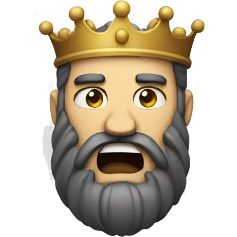 angry bearded king emoji