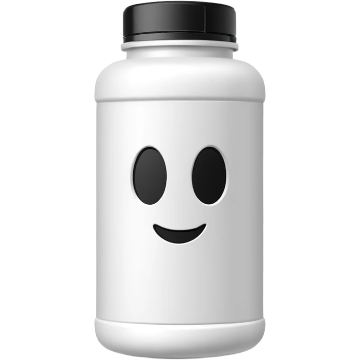 ghost brand protein powder bottle emoji