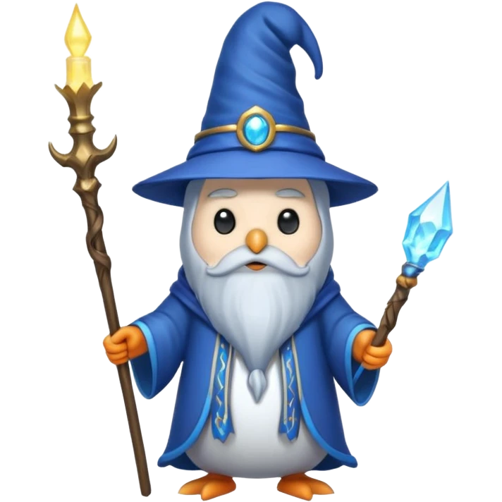 Penguin Wizard emoji