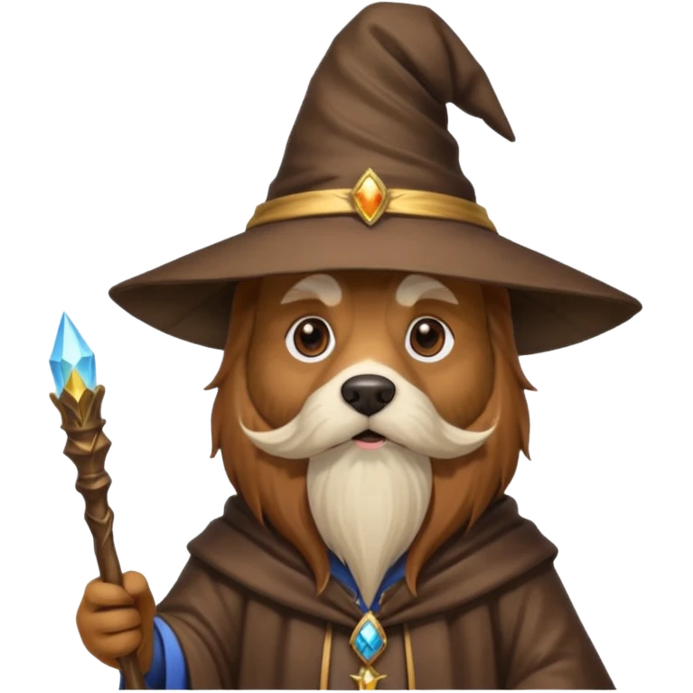Dog wizard emoji