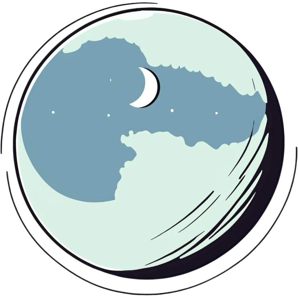 full moon kissing dark moon emoji
