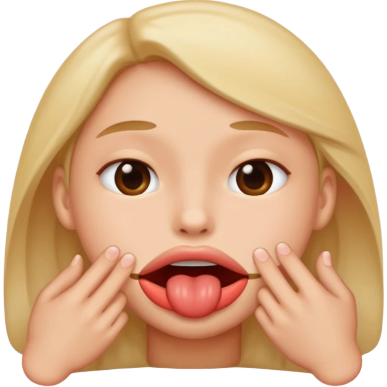 lip bite emoji
