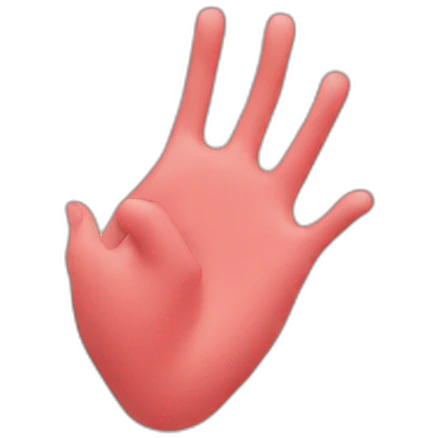 Heart hand emoji