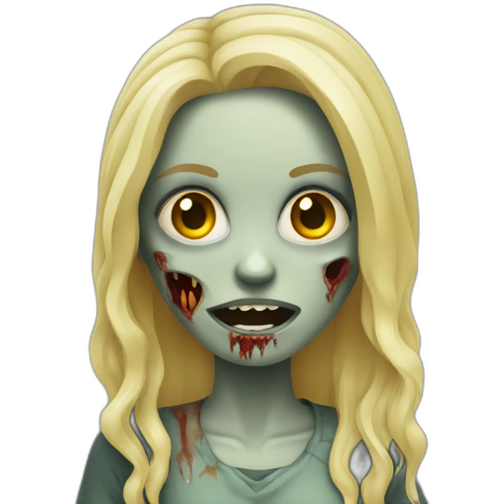 blonde zombie emoji
