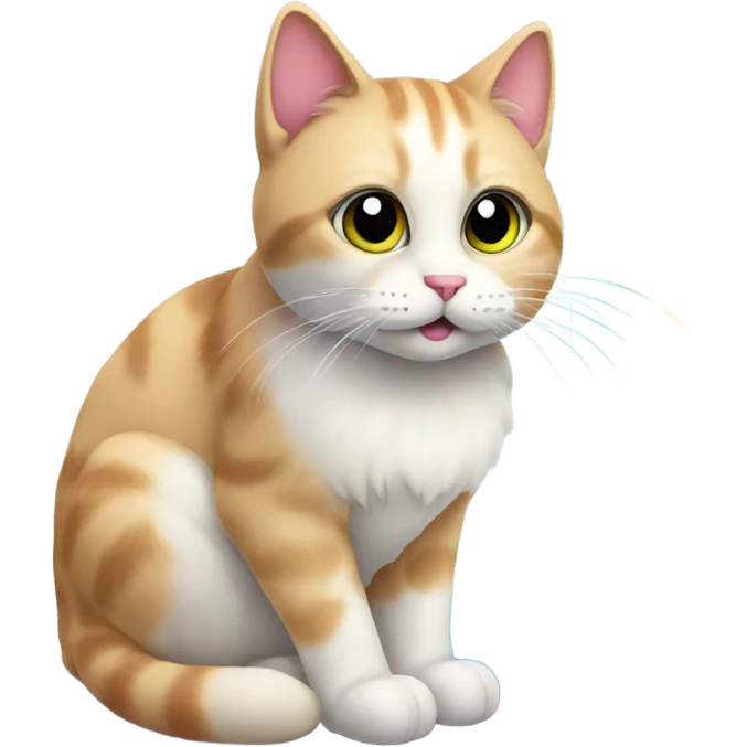 cat on a rainbow emoji