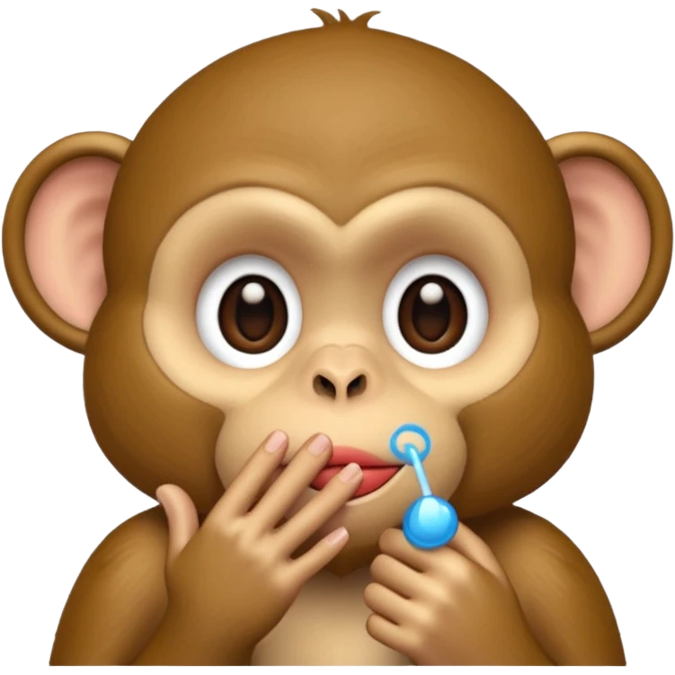Monkey blowing kisses emoji