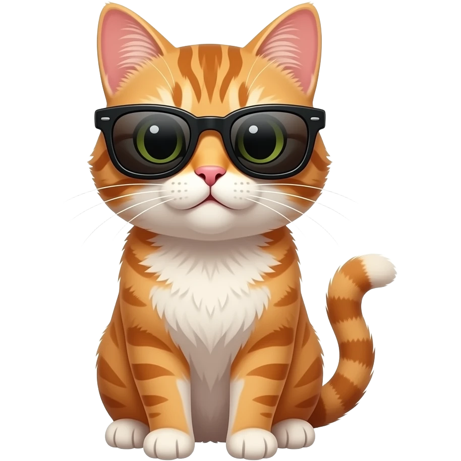 Cat wearing sunglasses emoji