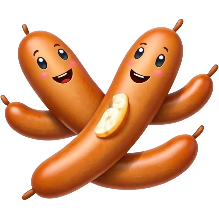 the sausages are dancing emoji