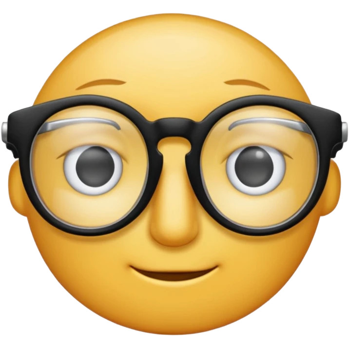 reading glasses emoji