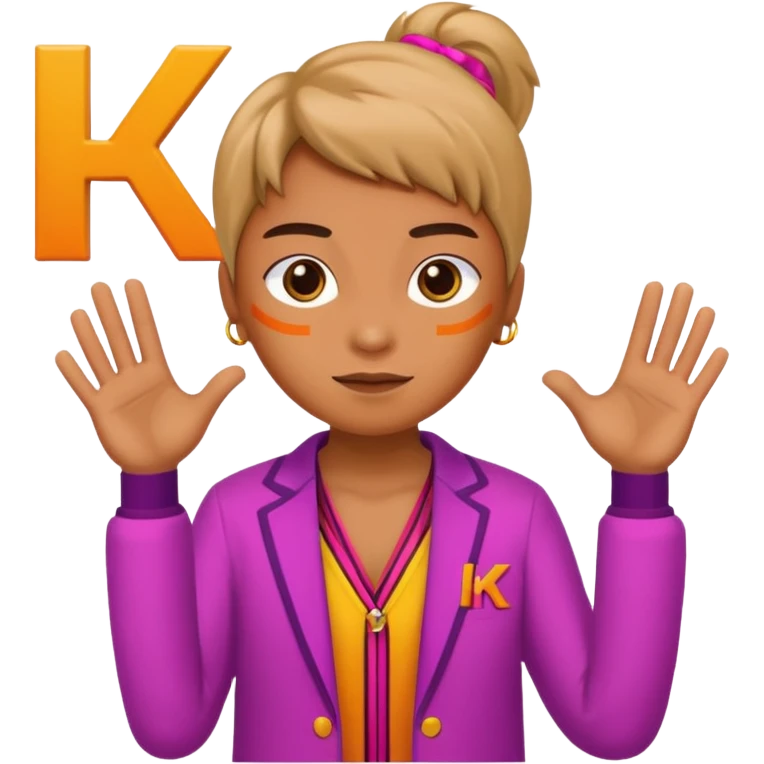 Person Posing as the letters HK emoji