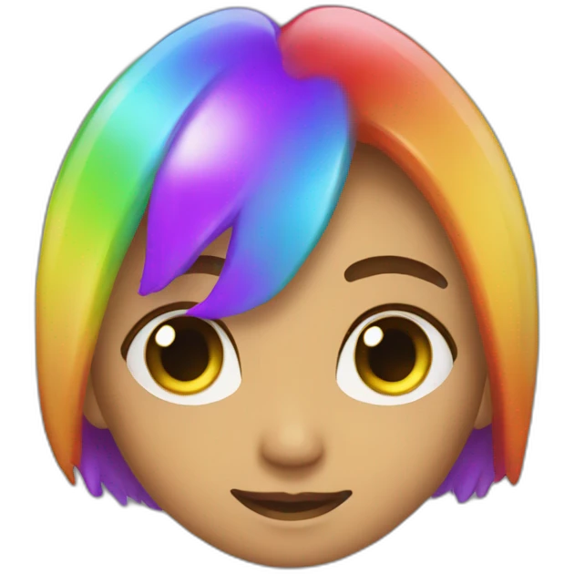 rainbow glow up emoji