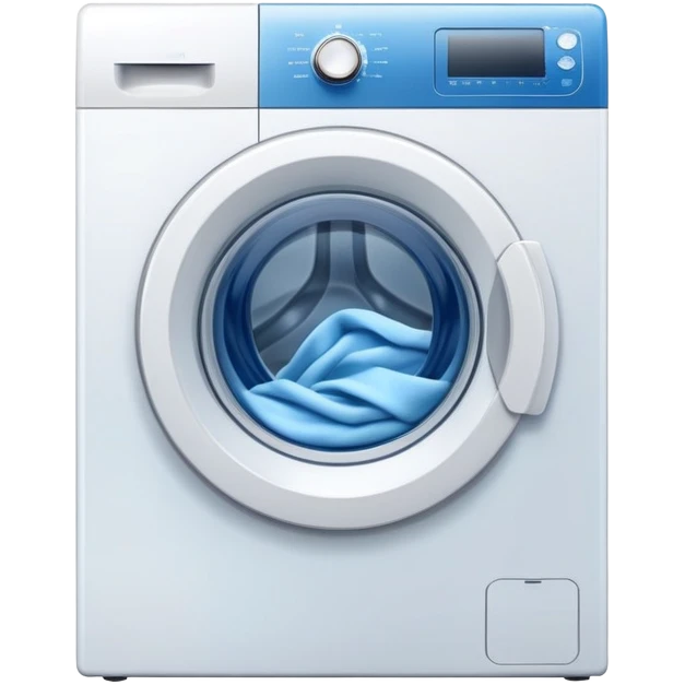 washing machine with clothes emoji