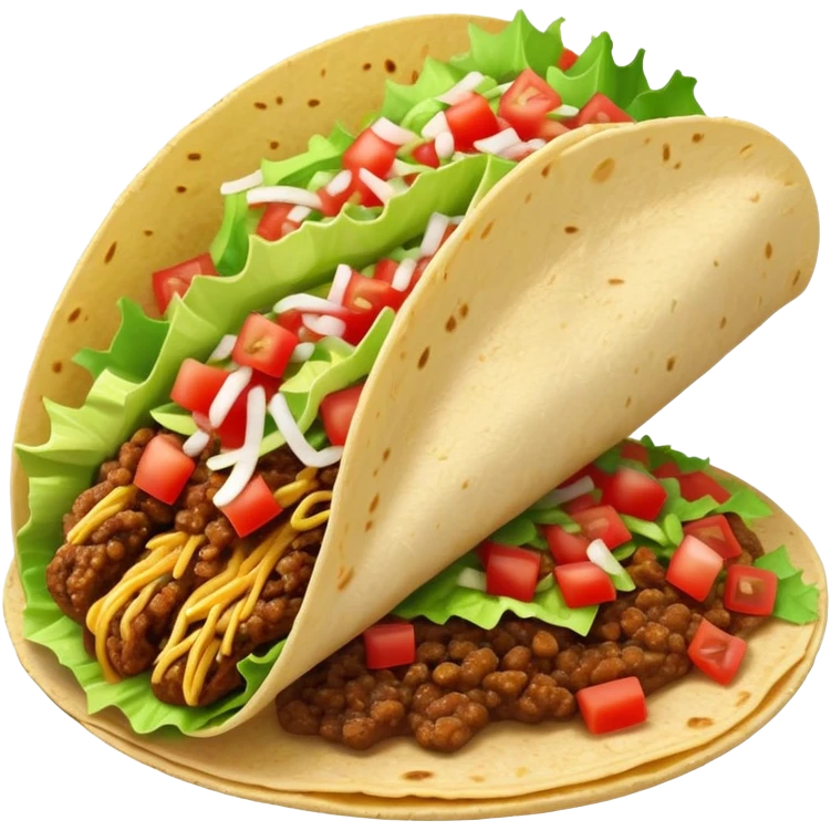 Wet juicy taco emoji