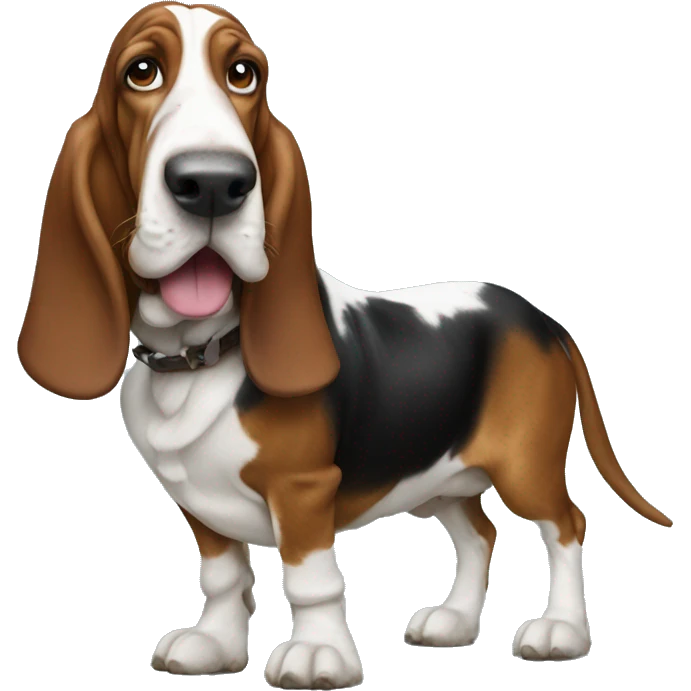 Basset on a horse emoji