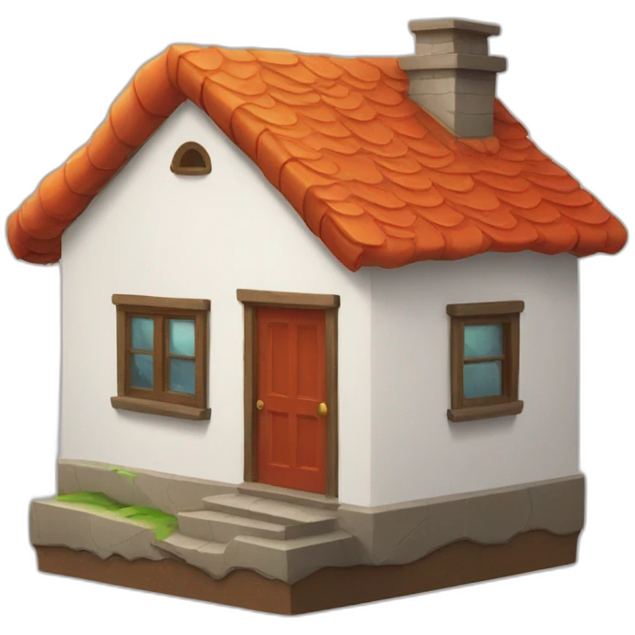 house with a dragon inside emoji