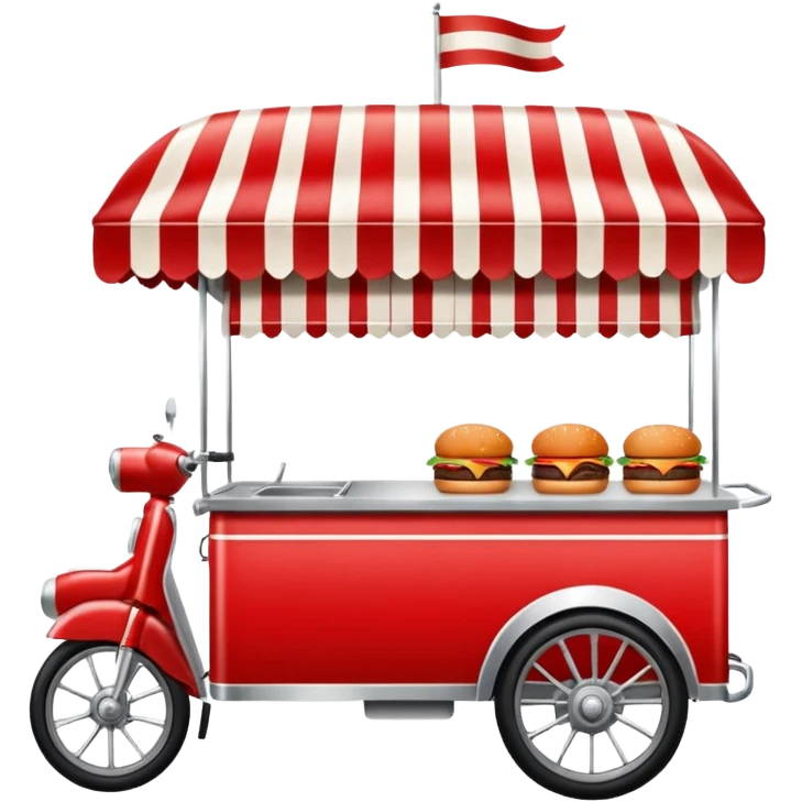 burger stall four wheel emoji