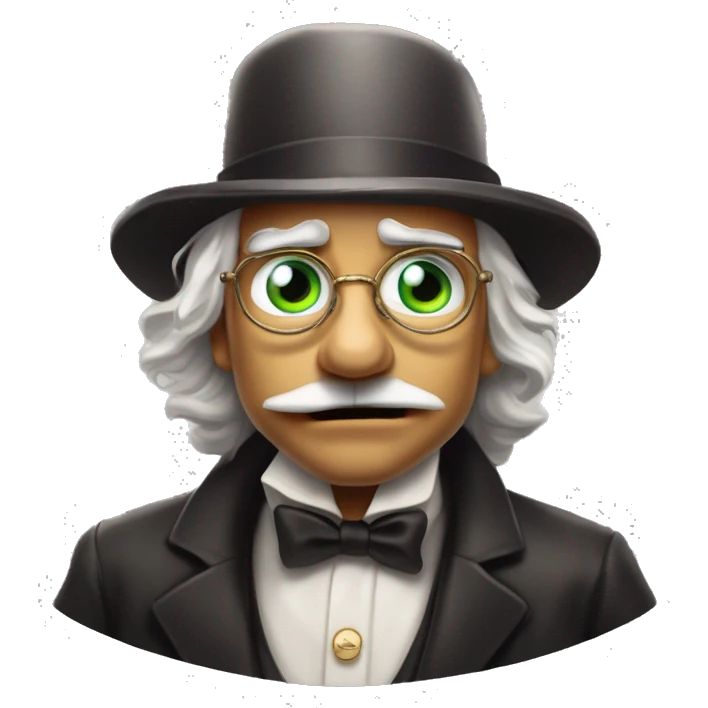 Gem collector in Uncle Scrooge style, oil paint, mysterious eyes, intricate lips, masterpiece pose, odd perspective, beautiful, desirable, logical emoji