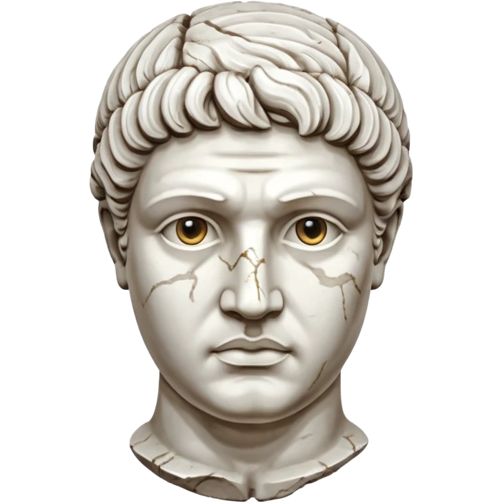 marble greek statue head  emoji