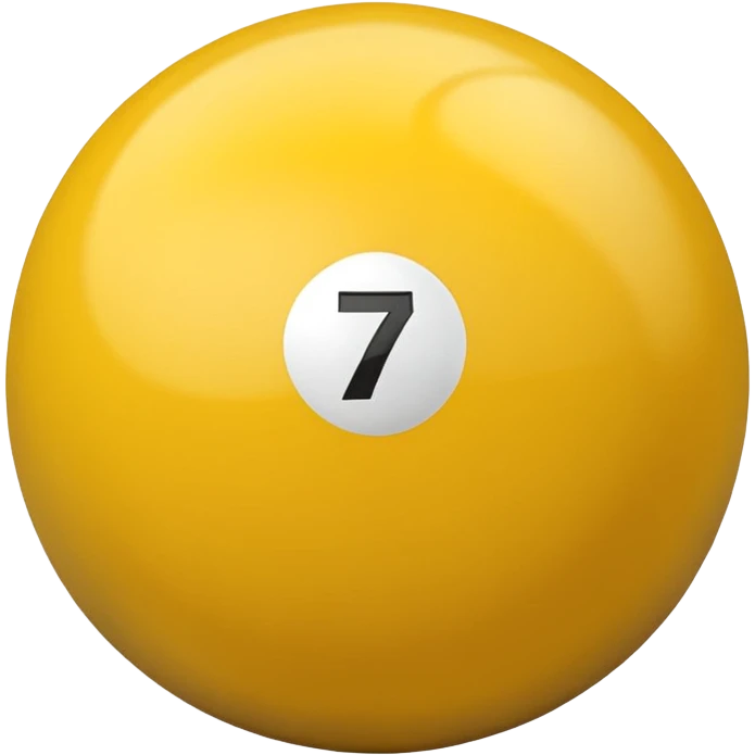billiard ball 7 number emoji