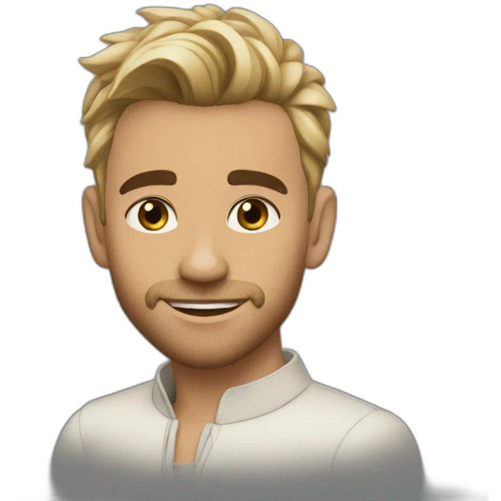 kinglsey ben-adir handsome short hair emoji
