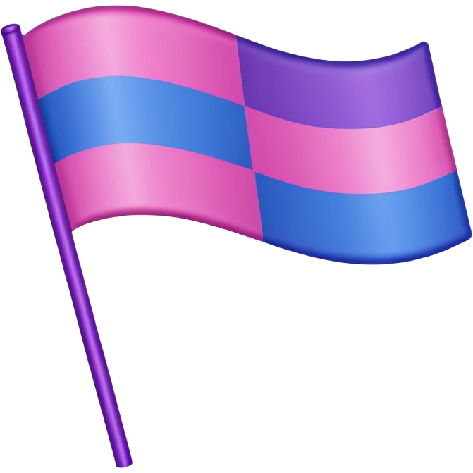 bisexual pride flag emoji