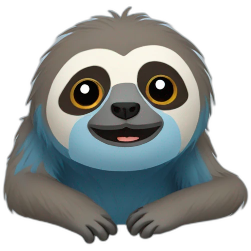 Blue sloth emoji