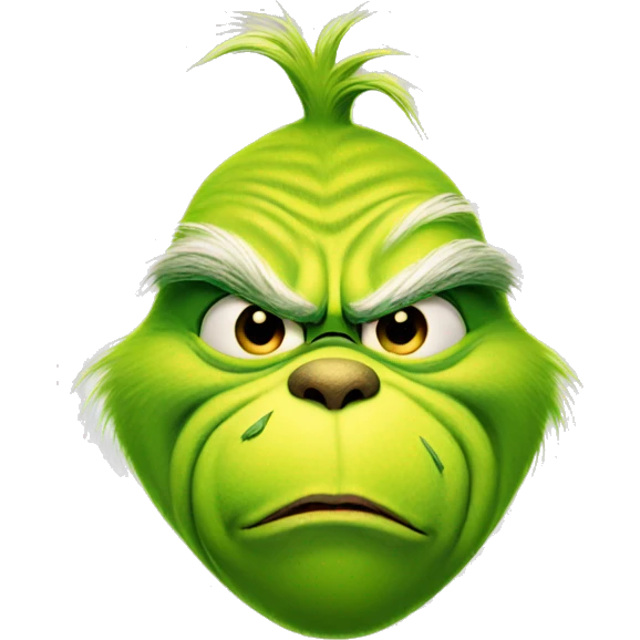 The grinch  emoji