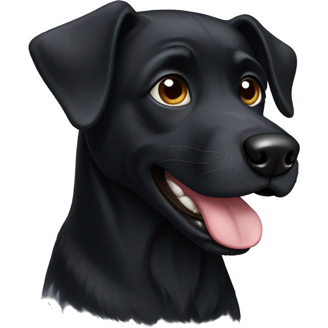 Black dog emoji