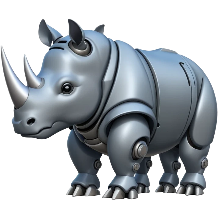 Giant robot rhinoceros emoji
