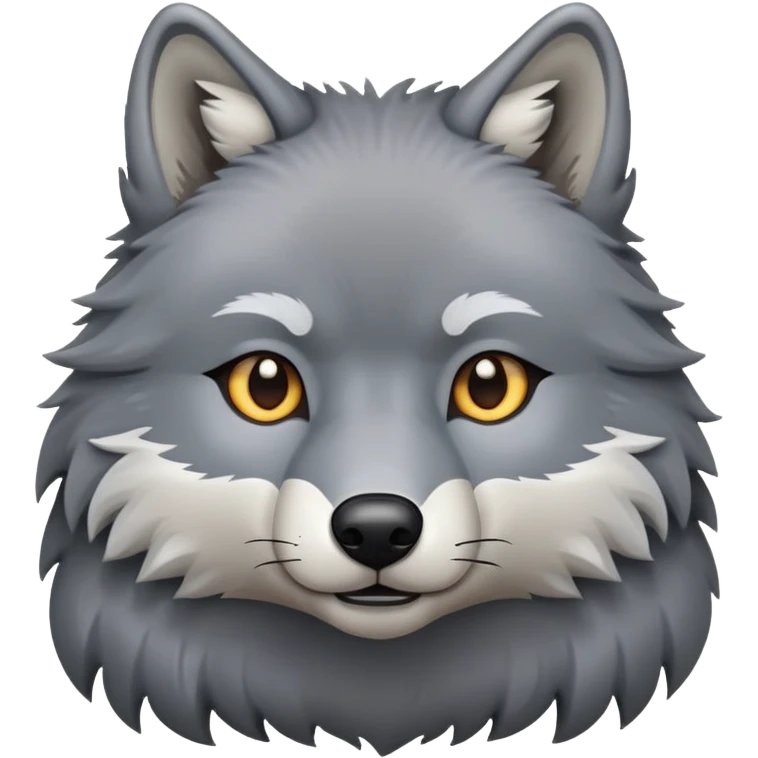 wolf with a square body emoji