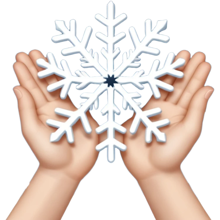 🤲🏻+❄️ emoji