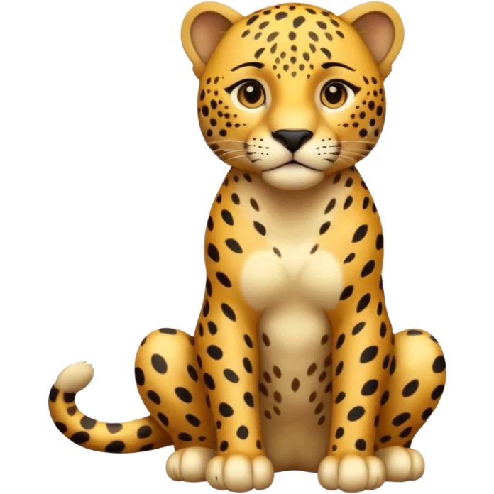 A high-resolution photo-realistic digital illustration of a young jaguar, chest upward A high-resolution, photo-realistic digital illustration of a majestic young jaguar emoji