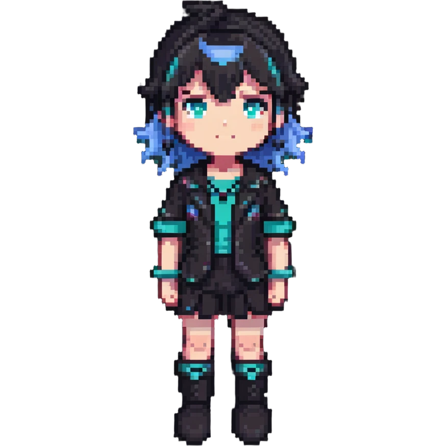 femboy character with a cute androgynous look emoji