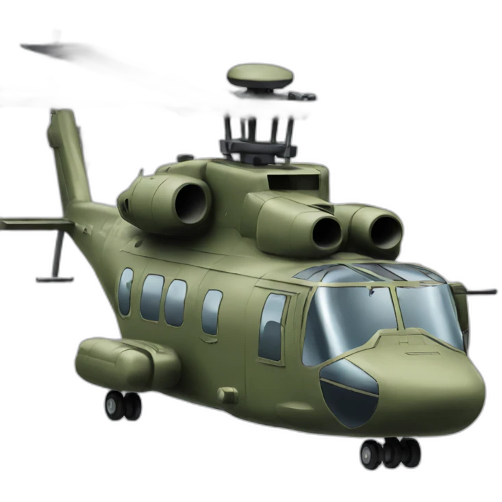 Military helicopter emoji