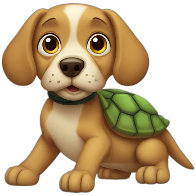 Cartoon turtledog  emoji