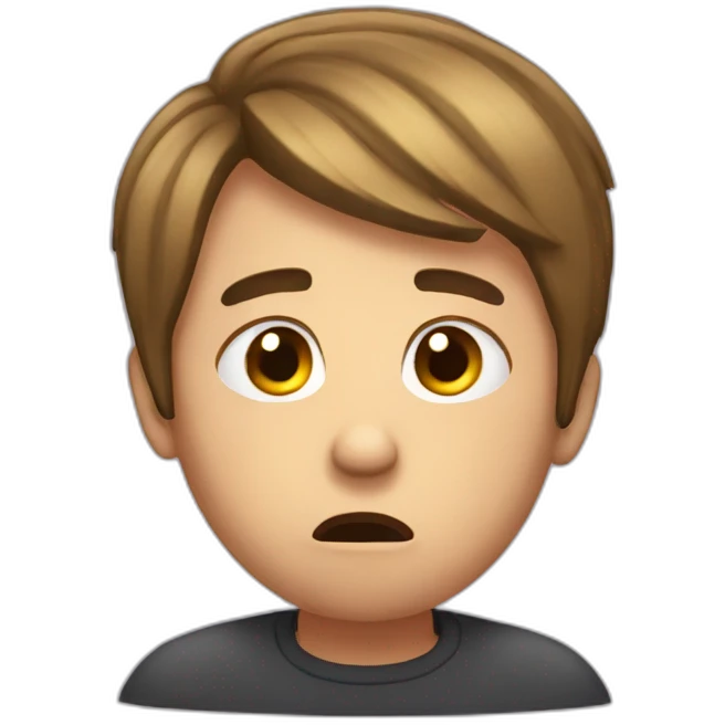 Shocked embarrassed and hurt emoji