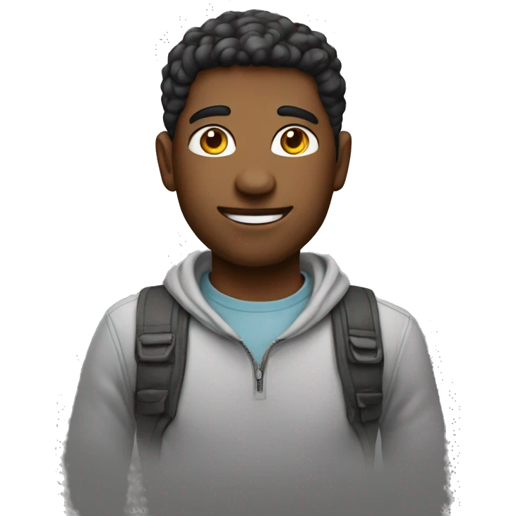 casual outdoor portrait of male more emoji like and less human like emoji