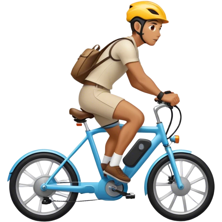 man on electric bike emoji