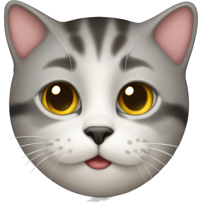 Cat making a kiss emoji