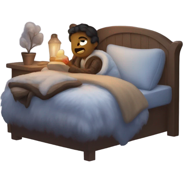 cozy winter night emoji