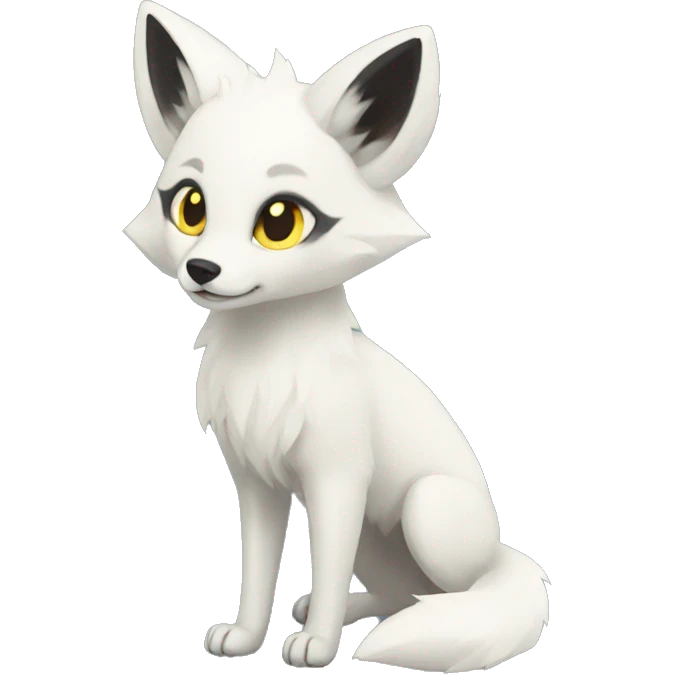 Arctic-Fox-Umbreon-hybrid full body emoji