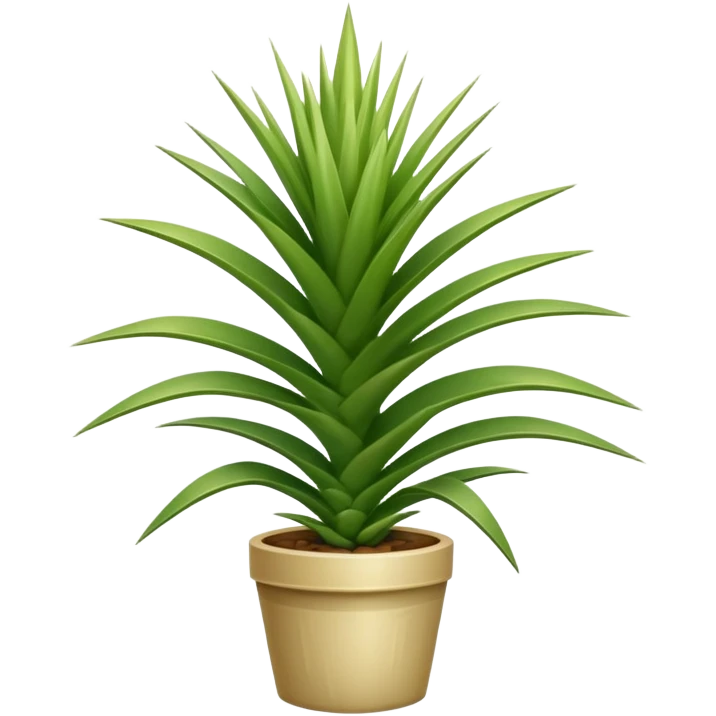 yucca plant with spiky green leaves emoji